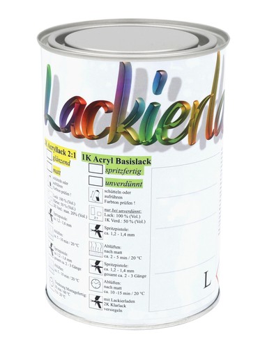 Acryl autolack nach formel - 1k,