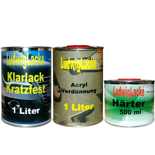 Klarlack set liter mit - 2k,