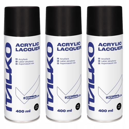 400ml lackspray schwarz - 3x,